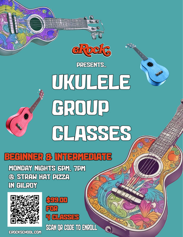 eRock Presents Gilroy Ukulele Group Classes Friday Nights at 5pm @ CMAP TV