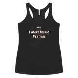 I Make Music Festival Women's eRock Racerback Tank
