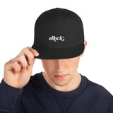 Black White eRock Classic Snapback Hat