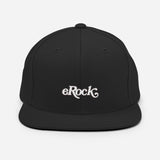 Black White eRock Classic Snapback Hat