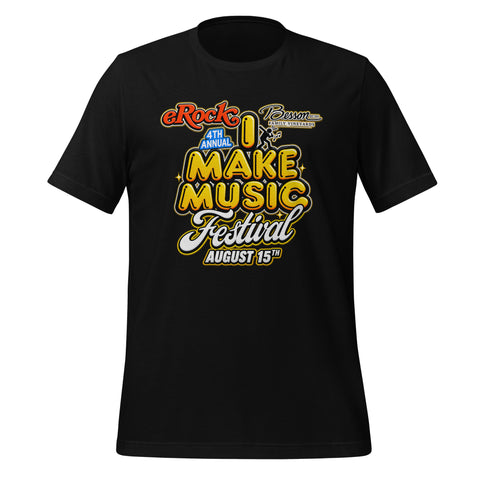 eRock 4th Annual I Make Music Festival Unisex t-shirt